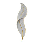[Open-Box]Creative Feather Wall Light LED White Luxury Modern Wall Sconce Lamp Lighting