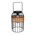 Portable Lantern Shape Rattan Waterproof Intelligent Solar Night Light