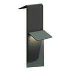 Modern Vertical LED Solar Pathway Lights Dual Panel Downlighting Design