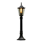 Elegant Traditional Black Post Path Light Waterproof E27 LED Lamp