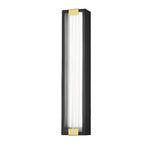Rectangular Waterproof LED Black Modern Porch Lights Wall Sconces