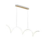 Wave Minimalist Three Step Dimming LED Stepless Dimming Modern Chandelier