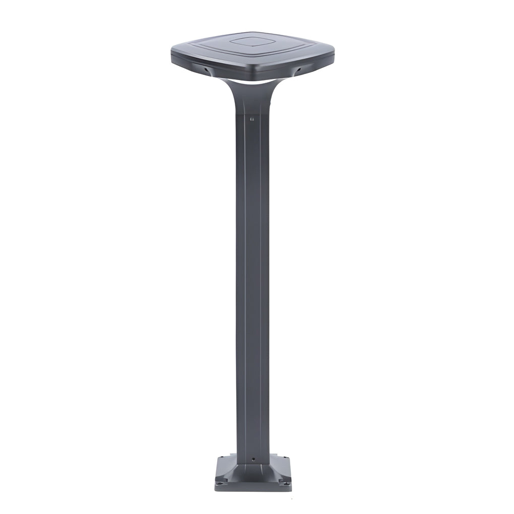 4-Light Square Waterproof LED Outdoor Path Lights - Solar & Hardwired Options