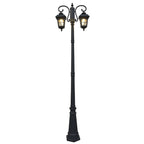 European-Style Outdoor Light Post Waterproof Black Lamp