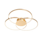 Three Rings Stepless Dimming Electroplated Metal Nordic Ceiling Lights