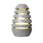 Elegant Egg-Shaped Resin Outdoor LED Lawn Light Waterproof & Modern Lighting