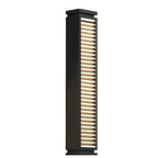 Sleek Stainless Steel LED Louvered Pathway Bollard Lights Modern Waterproof Design