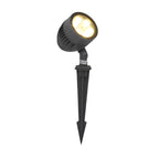 Adjustable Round LED COB Waterproof Black Modern Outdoor Spotlights