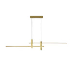 Minimalist Lines 3-Step Dimming Stepless Dimming LED Modern Chandelier