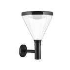 Waterproof LED Black Modern Solar Outdoor Wall Lights Wall Lamp