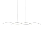 Wavy Lines Minimalist LED Ins Nordic Dining Room Chandeliers Hanging Lamp
