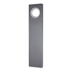 Sleek Black Modern Outdoor Pathway Bollard Lights with Unique Round Hole Feature