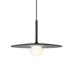 Round Creative Glass Iron LED Black Nordic Pendant Lighting Chandelier