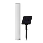 [Open-Box] Long Cylindrical Waterproof White Modern Solar Lawn Lights Lamp Post
