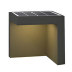 Half-Cut Rectangular Fixture Modern Outdoor Path Light in Gray, LED 4.5W, IP54 Waterproof