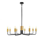 8 Lights Iron Farmhouse Creative American Style Chandelier Ceiling Light Fixture