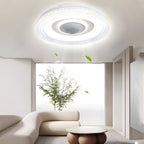 [Open-Box]20 in. W 6-Speed Indoor Bladeless Smart Ceiling Fan with Remote and Dimmable LED