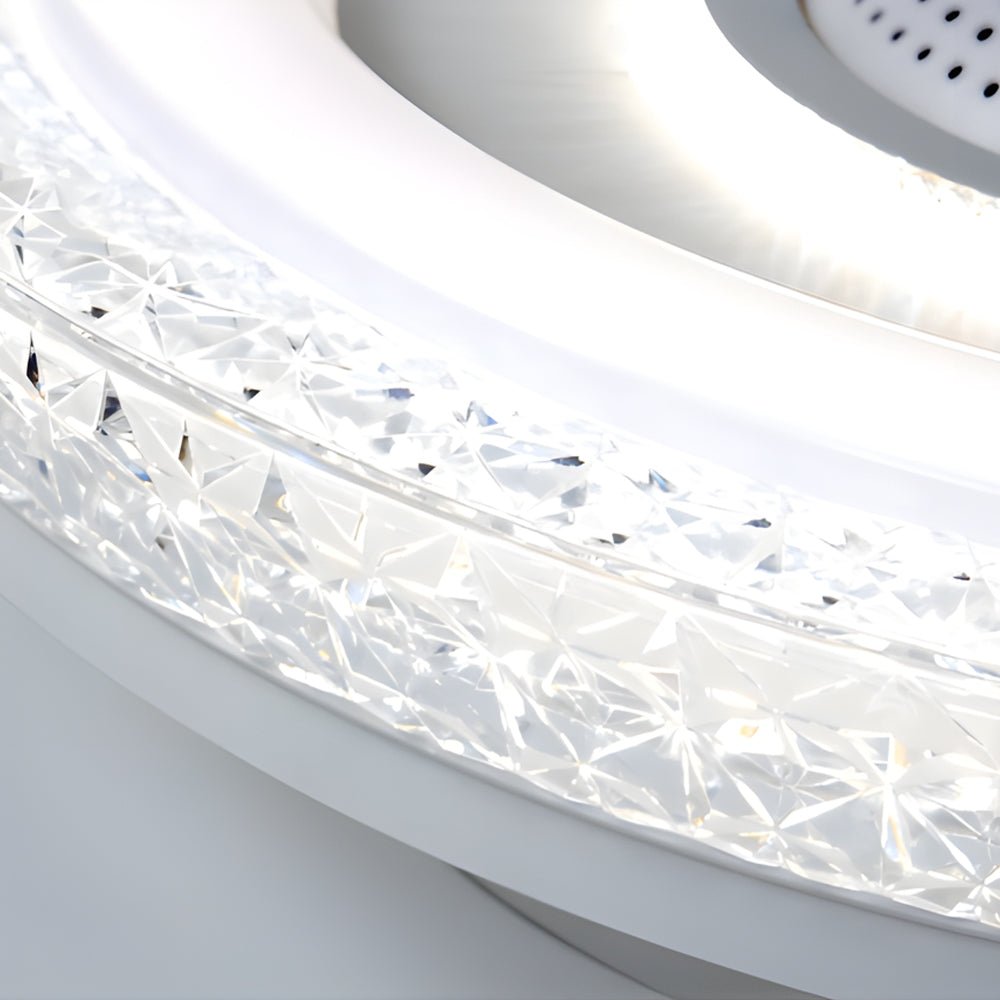 [Open-Box]20 in. W 6-Speed Indoor Bladeless Smart Ceiling Fan with Remote and Dimmable LED