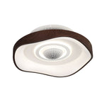 [Open-Box]20'' Modern Round Bladeless Ceiling Fan with Dimmable LED Light