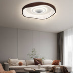 [Open-Box]20'' Modern Round Bladeless Ceiling Fan with Dimmable LED Light