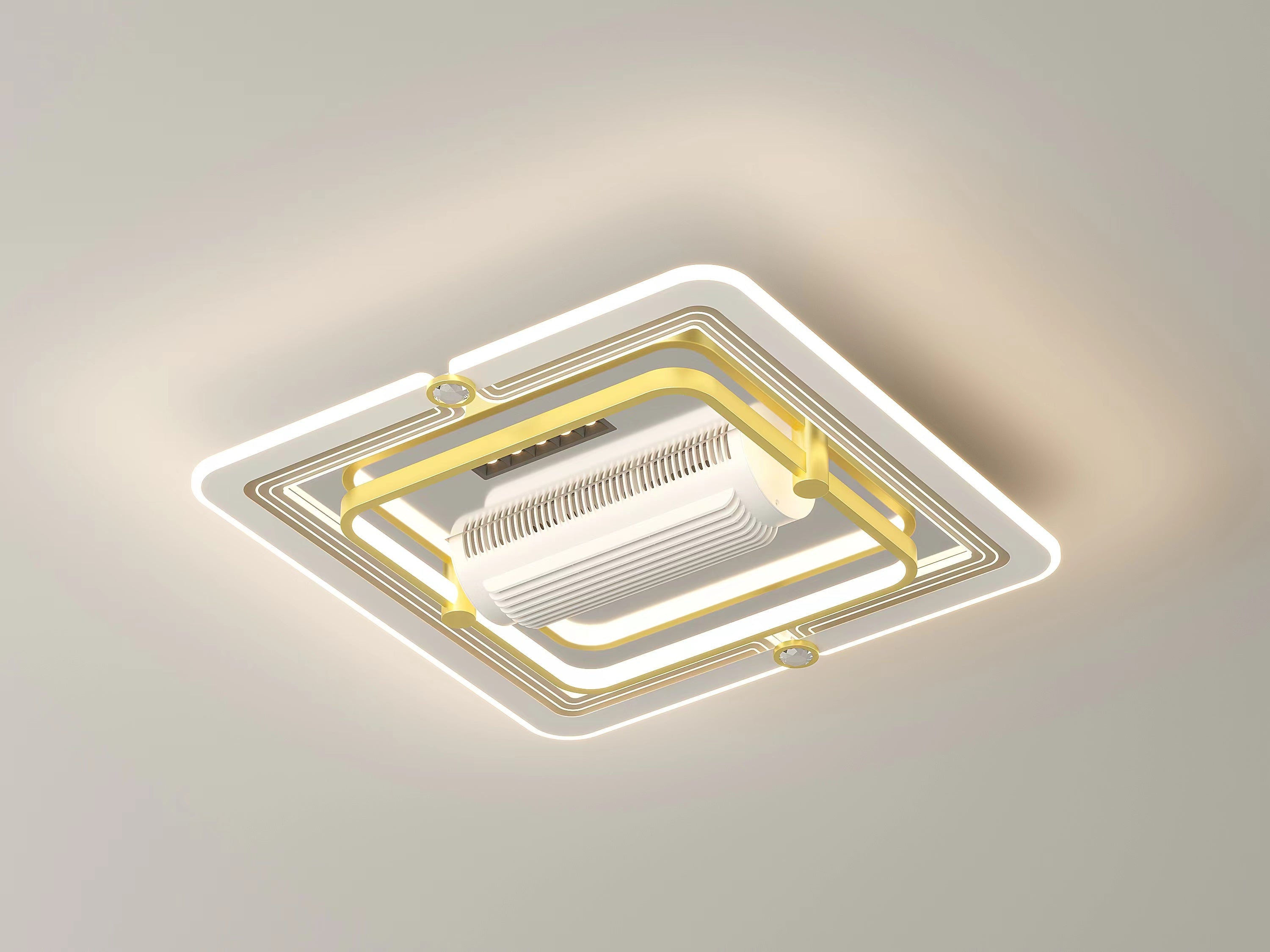 [BF215] BEMFAN 20'' Metal Bladeless Ceiling Fan with LED Light ,Voltage:100V-120V & 220V-240V