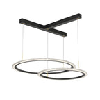 2/3 Rings Three Step Dimming Creative Modern Ceiling Lights Fixture Chandelier