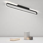 24'' Rectangle LED Black Flush Mount Ceiling Light Wall Lights