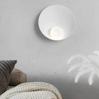 Round Creative Resin Glass White Nordic Decorative Wall Sconces Lighting