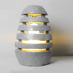 Elegant Egg-Shaped Resin Outdoor LED Lawn Light Waterproof & Modern Lighting