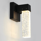 Waterproof LED 10W Crystal Black Modern Outdoor Wall Lamp Exterior Lights