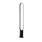 Modern Long Linear LED Solar Pathway Lights in Black Aluminum, Waterproof