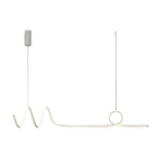 Minimalist Waves Circular Stepless Dimming LED Intelligent Chandeliers