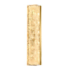 Modern Brass LED Wall Sconces Rectangle Wall Light in Ice Resin