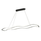 Long Waves Circular Design LED Nordic Hanging Ceiling Light Chandelier
