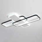 Square Overlapping Stepless Dimming LED Nordic Ceiling Lights Chandeliers