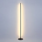 Waterproof Minimalist Outdoor LED Linear Lights Black Floor Lamp