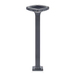 4-Light Square Waterproof LED Outdoor Path Lights - Solar & Hardwired Options