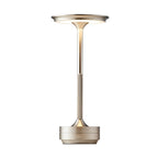 Plated Metal Slender Cordless UFO Alien Table Lamp