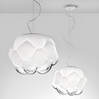 Creative Round Glass Clouds Shaped LED White Modern Chandelier Pendant Light