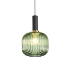 Glass Lantern Shaped Striped Creative Led Nordic Chandelier Pendant Lights