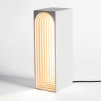 Nordic USB Concrete LED Rectangle Table Lamp