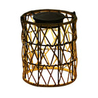 Rattan Lantern Waterproof Creative Modern Solar Garden Lights Lawn Lamp
