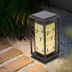 Vintage Black LED Outdoor Landscape Pathway Lights Waterproof Retro Lawn Lamp
