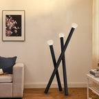 3-light Minimalist Modern Stick Floor Lamp