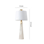 Nordic White Marble Tapered Table Lamp