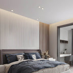 3.3-Inch 7W LED Round Adjustable Regressed Recessed Ceiling Downlight