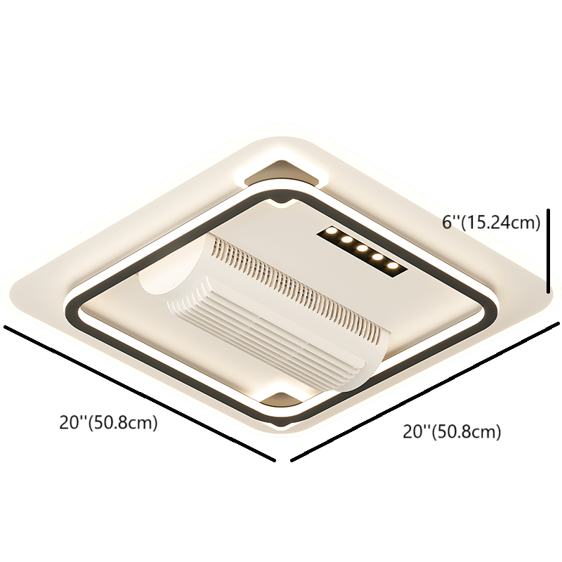 [BF220] BEMFAN 20'' Metal Bladeless Ceiling Fan with LED Light ,Voltage:100V-120V & 220V-240V