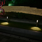 Modern 7W COB LED Pathway Light Black Rectangular Aluminum Outdoor Lawn Light