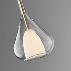 Raindrop Creative Double Layers Glass Nordic Pendant Lights Small Chandelier