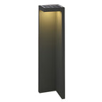 Half-Cut Rectangular Fixture Modern Outdoor Path Light in Gray, LED 4.5W, IP54 Waterproof